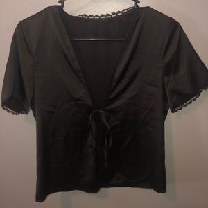 Pacsun satin tie blouse !